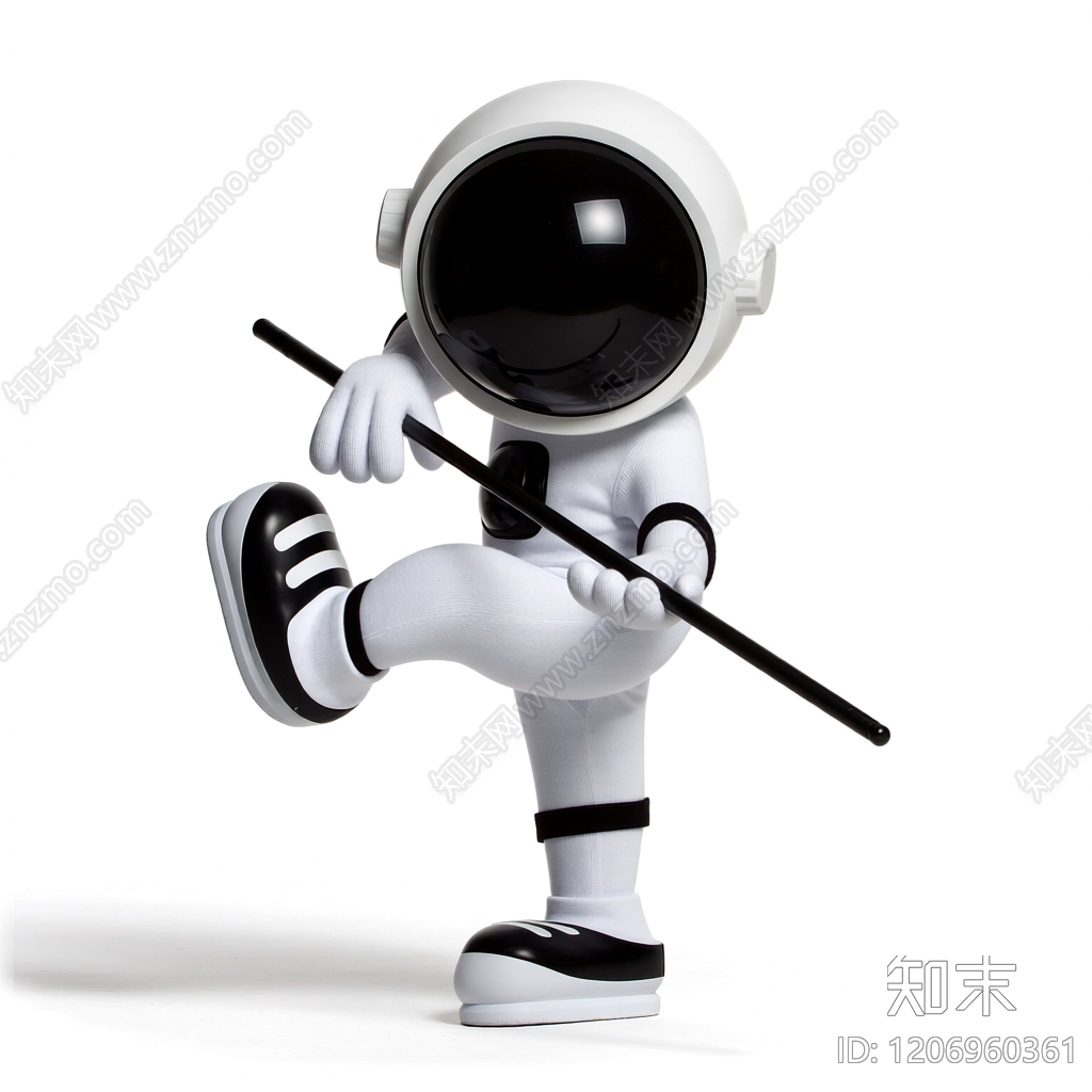 宇航员雕塑摆件3D模型下载【ID:1206960361】