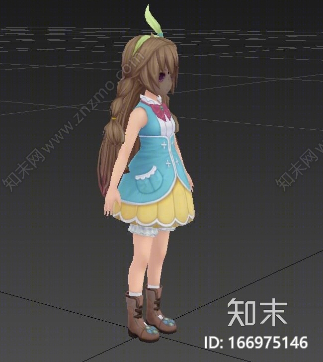 小萝莉模型3D模型下载【ID:166975146】