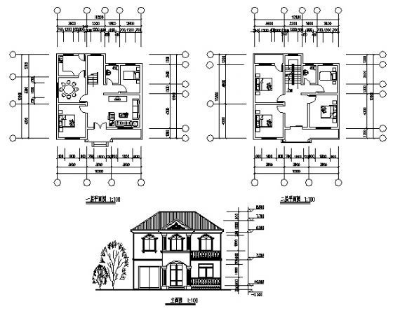 某二层新农村住宅自建房建筑施工图下载【ID:149916161】