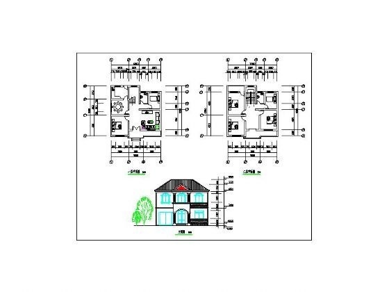 某二层新农村住宅自建房建筑施工图下载【ID:149916161】