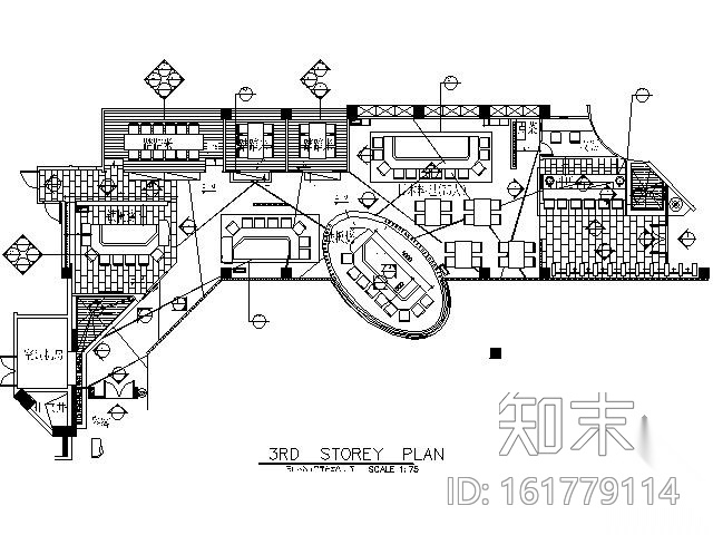 [东莞]酒店日本餐厅装修图施工图下载【ID:161779114】