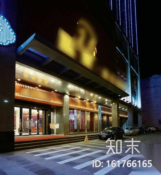 [广东]国际大厦中餐厅室内装修设计图（含实景）cad施工图下载【ID:161766165】