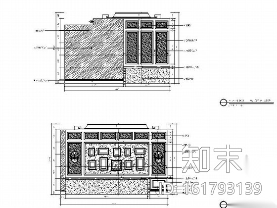 KTV时尚包间室内装修设计图cad施工图下载【ID:161793139】