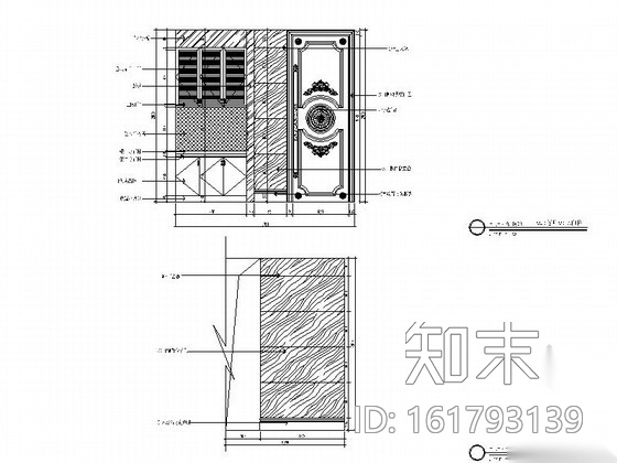 KTV时尚包间室内装修设计图cad施工图下载【ID:161793139】