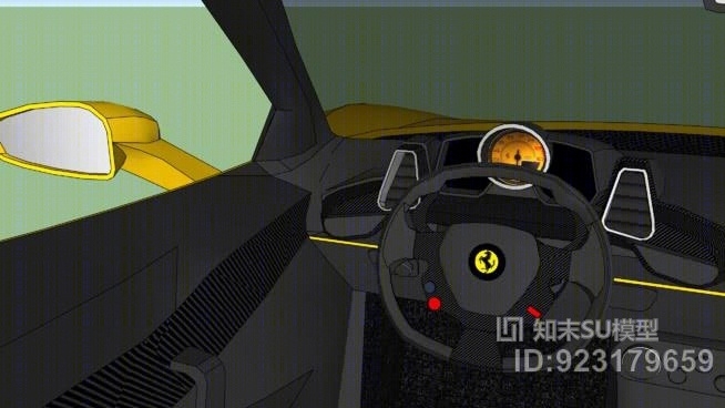 法拉利458织构（信用：阿多尼斯莱姆斯）SU模型下载【ID:923179659】