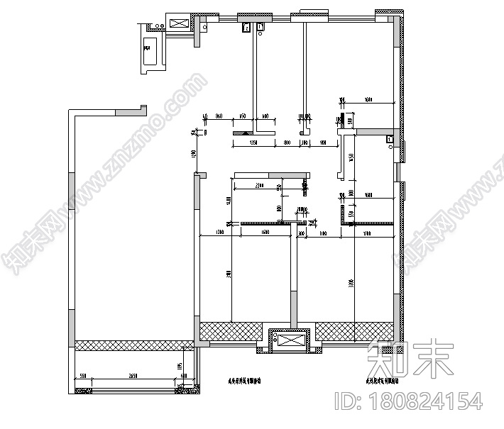 夏花似锦|古典英伦风样板间设计施工图（附效果图）cad施工图下载【ID:180824154】
