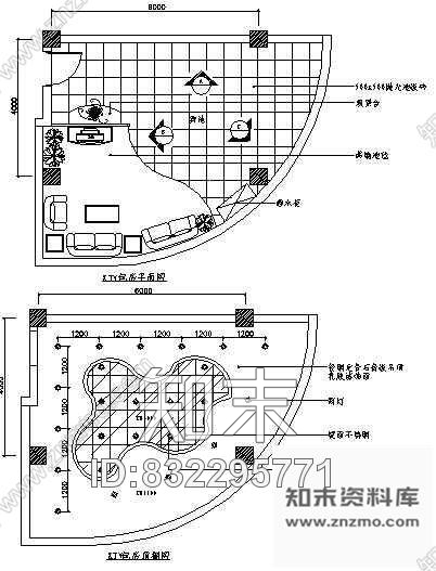 图块/节点KTV包房空间cad施工图下载【ID:832295771】