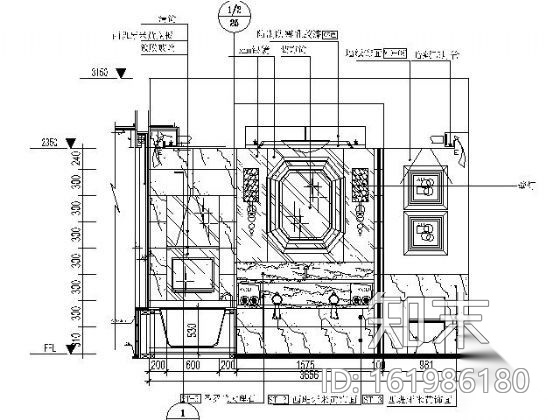 五星豪华酒店B型套房施工图cad施工图下载【ID:161986180】