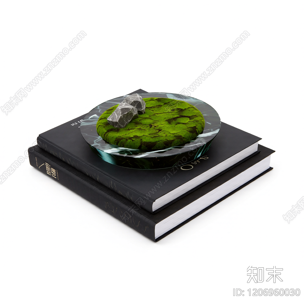 苔藓盆栽装饰品3D模型下载【ID:1206960030】