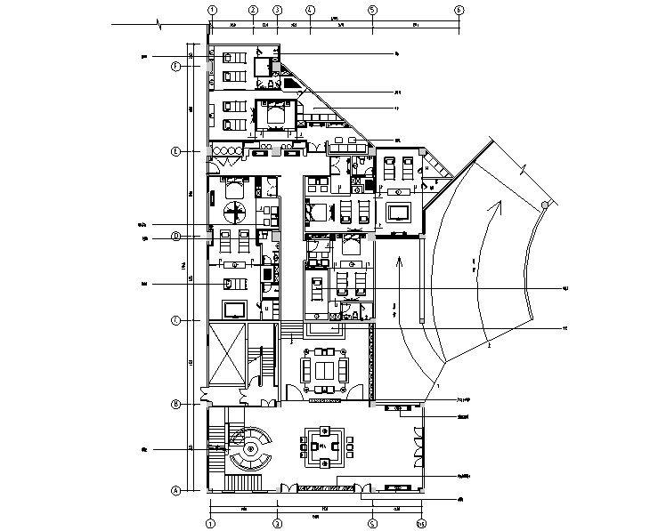 泰式风格SPA会所空间设计施工图（附效果图）cad施工图下载【ID:160430115】