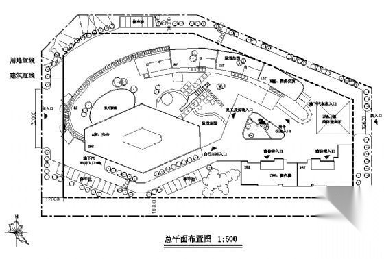 某高层商务办公区建筑设计方案图(最高30层)cad施工图下载【ID:151431144】