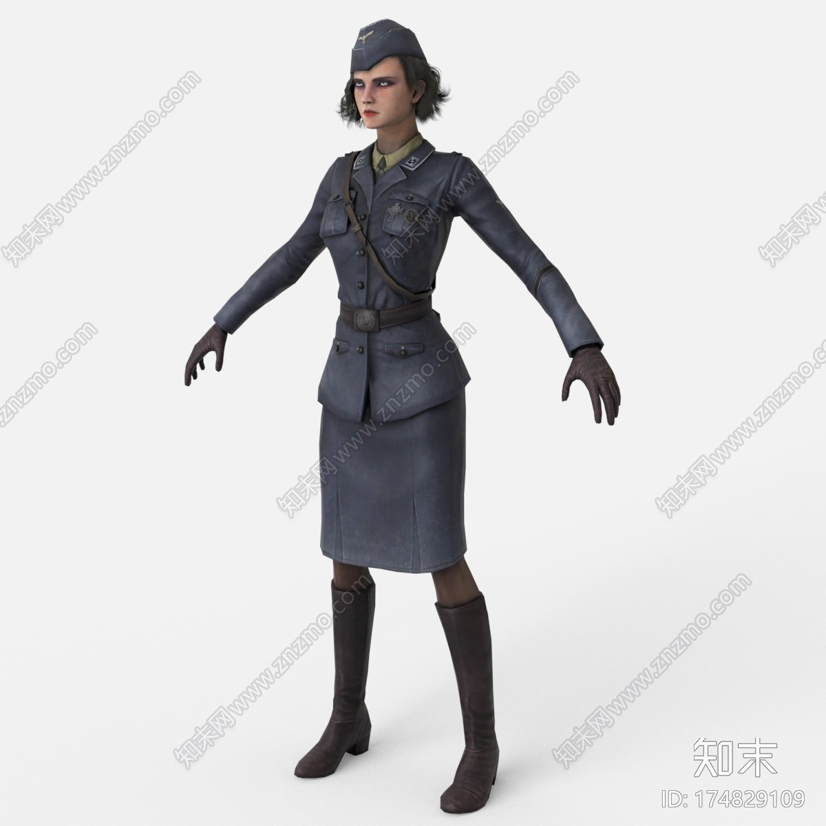 维奥莱特(SS服装)来自天鹅绒刺客3DCG模型下载【ID:174829109】