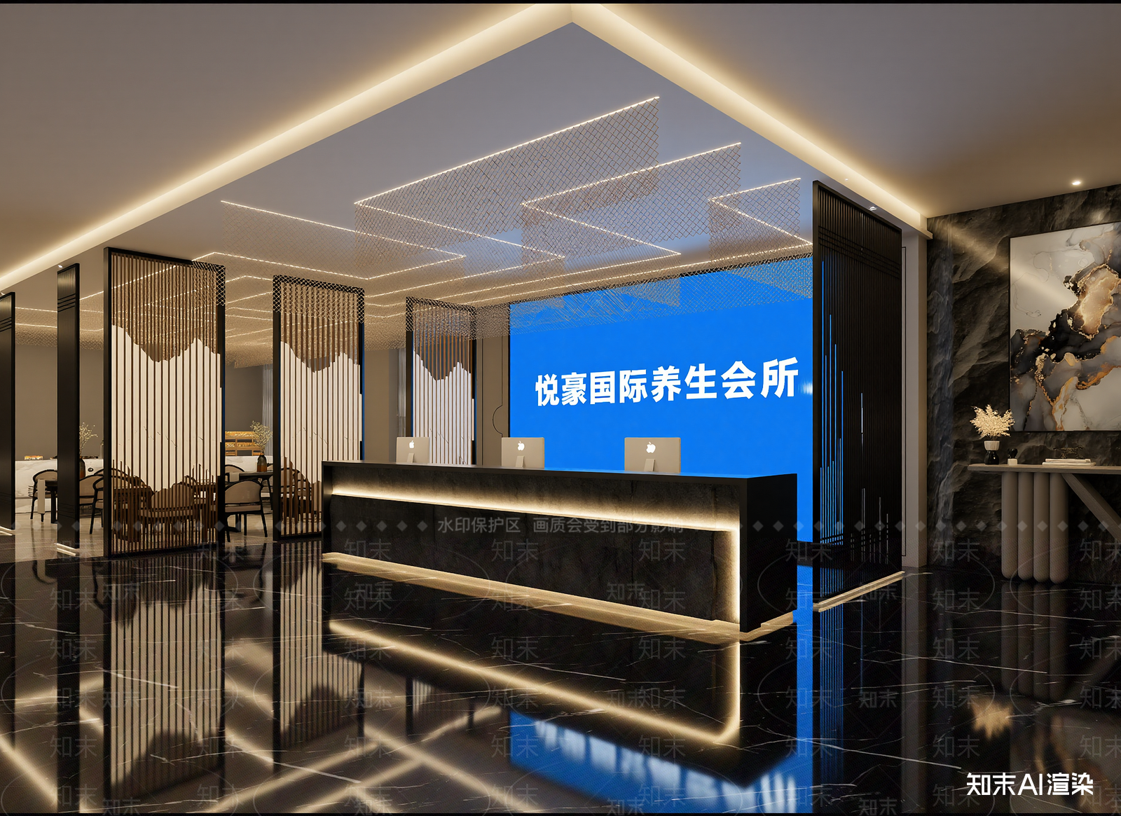 新中式其他商业空间3D模型下载【ID:1214152878】