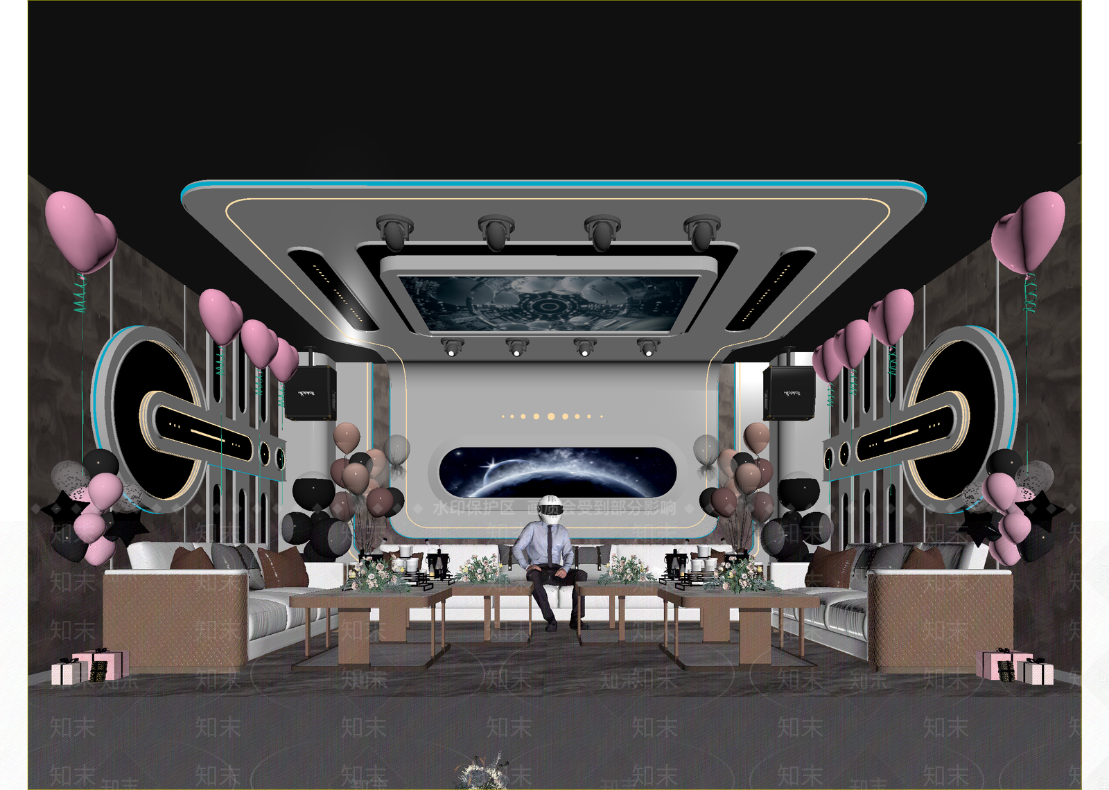 现代科技展厅3D模型下载【ID:1214808206】