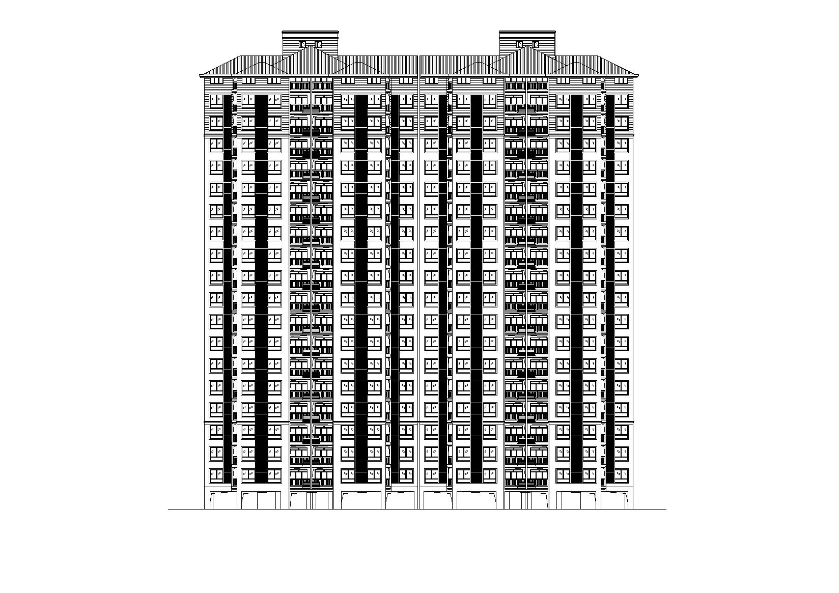 [湖北]商贸城居住小区住宅楼施工图（CAD）施工图下载【ID:167913110】