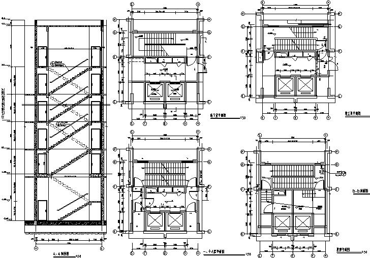 [湖北]商贸城居住小区住宅楼施工图（CAD）施工图下载【ID:167913110】