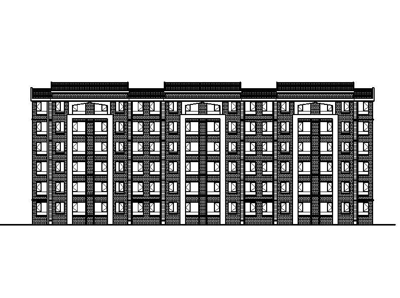 [宁夏]五层砖混结构安置房建筑施工图施工图下载【ID:149564180】