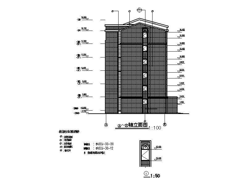 [宁夏]五层砖混结构安置房建筑施工图施工图下载【ID:149564180】