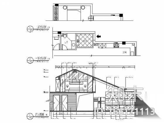 精品现代简约风格两层别墅室内设计装修施工图（含效果）施工图下载【ID:166171113】