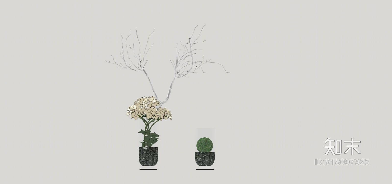 精品免费花瓶SU模型下载【ID:918097925】