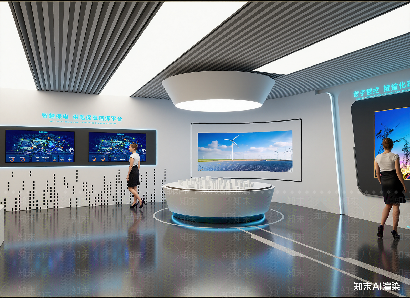 现代科技展厅3D模型下载【ID:1214652128】