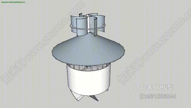 烟囱SU模型下载【ID:931536544】