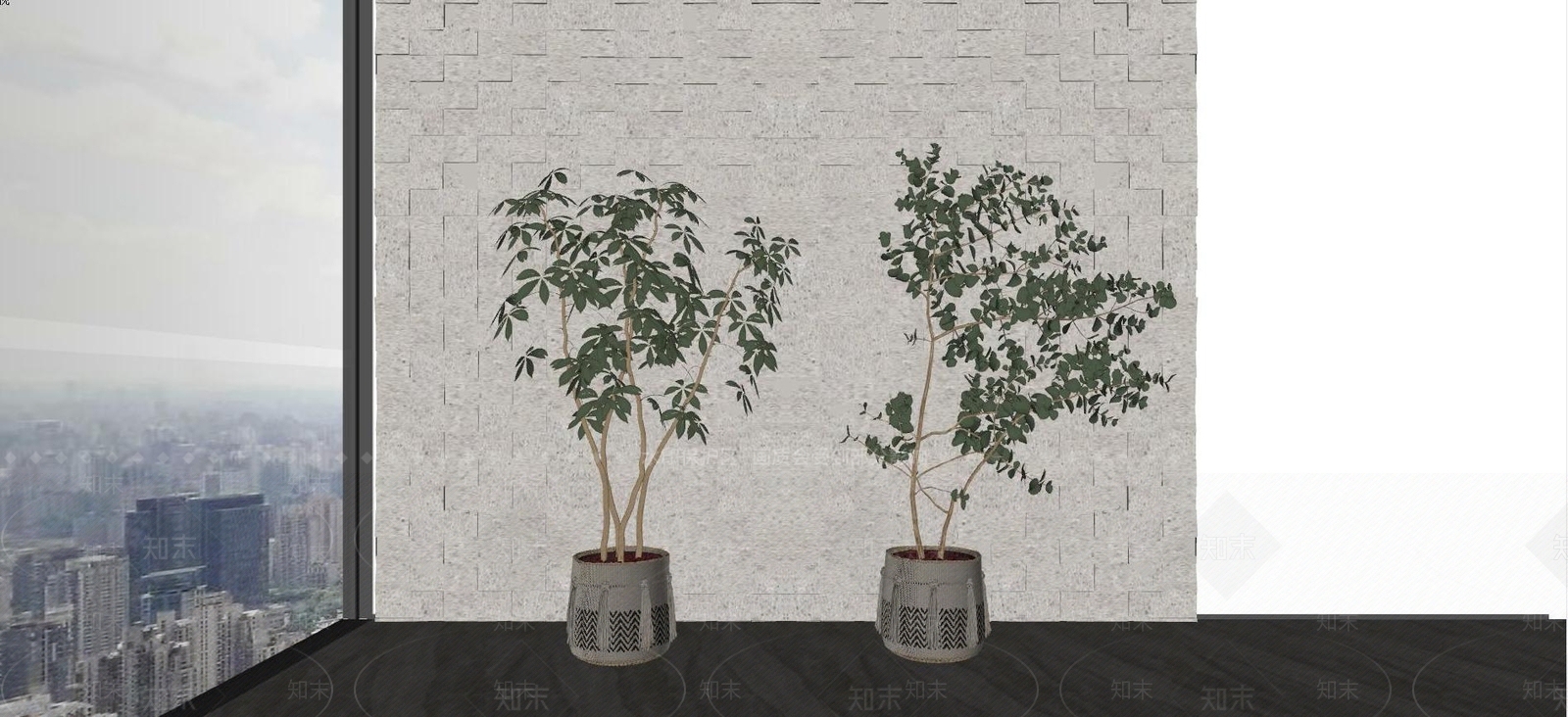 绿植盆栽SU模型下载【ID:1128148188】