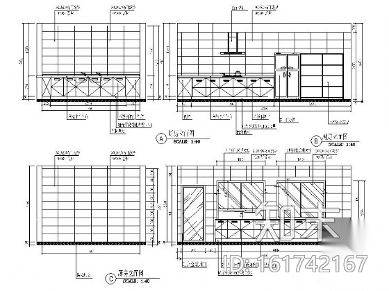[深圳]某区工商所办公室内施工图cad施工图下载【ID:161742167】