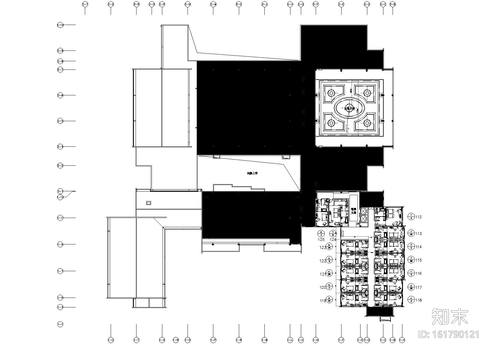 [安徽]滨江港口城市顶级五星级园林式酒店室内装修施工图cad施工图下载【ID:161790121】