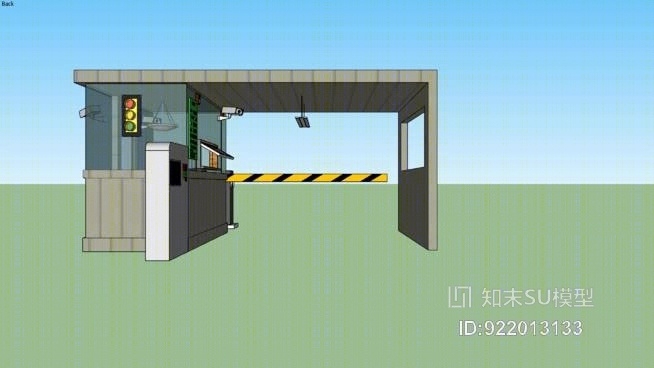 收费亭（现在更加完善）SU模型下载【ID:922013133】