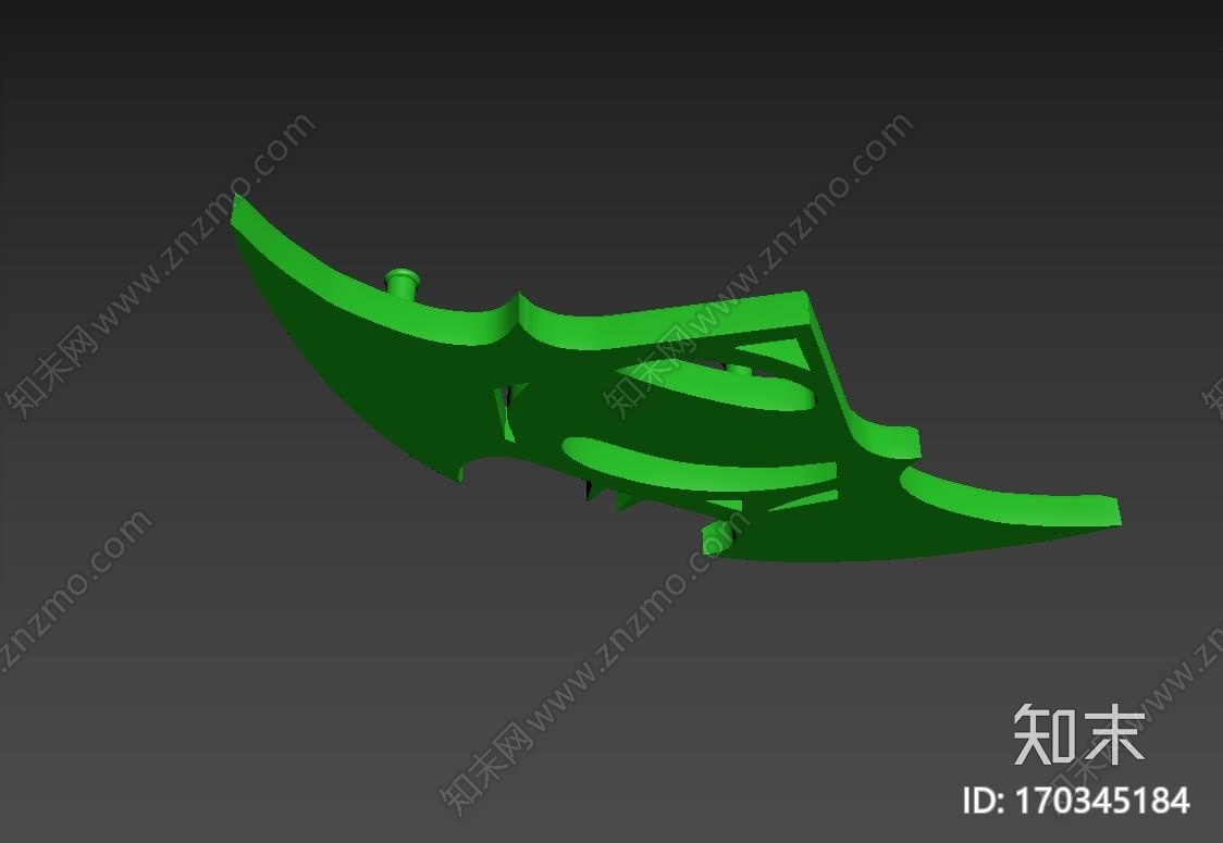 蝙蝠侠钥匙挂钩3d打印模型下载【ID:170345184】