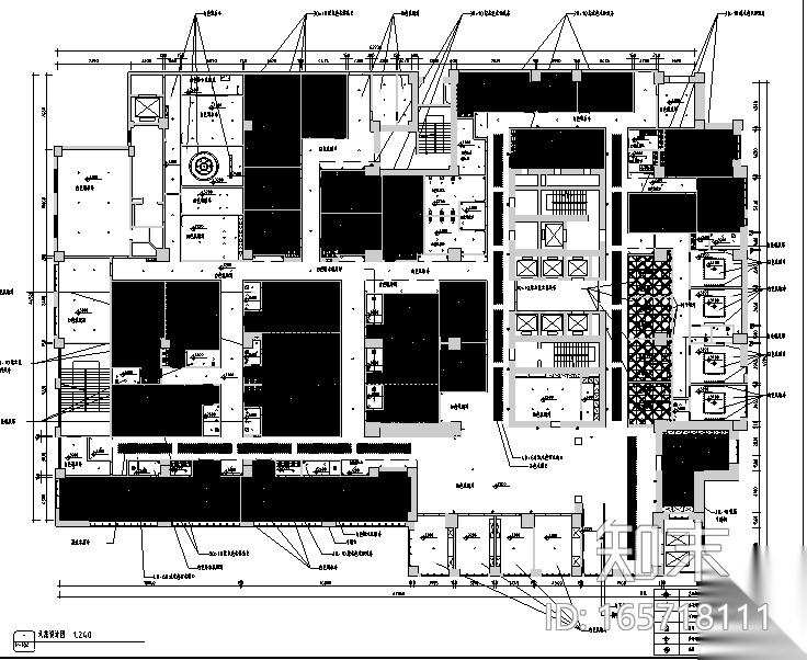 [新疆]中式休闲空间足道设计施工图（附效果图）cad施工图下载【ID:165718111】