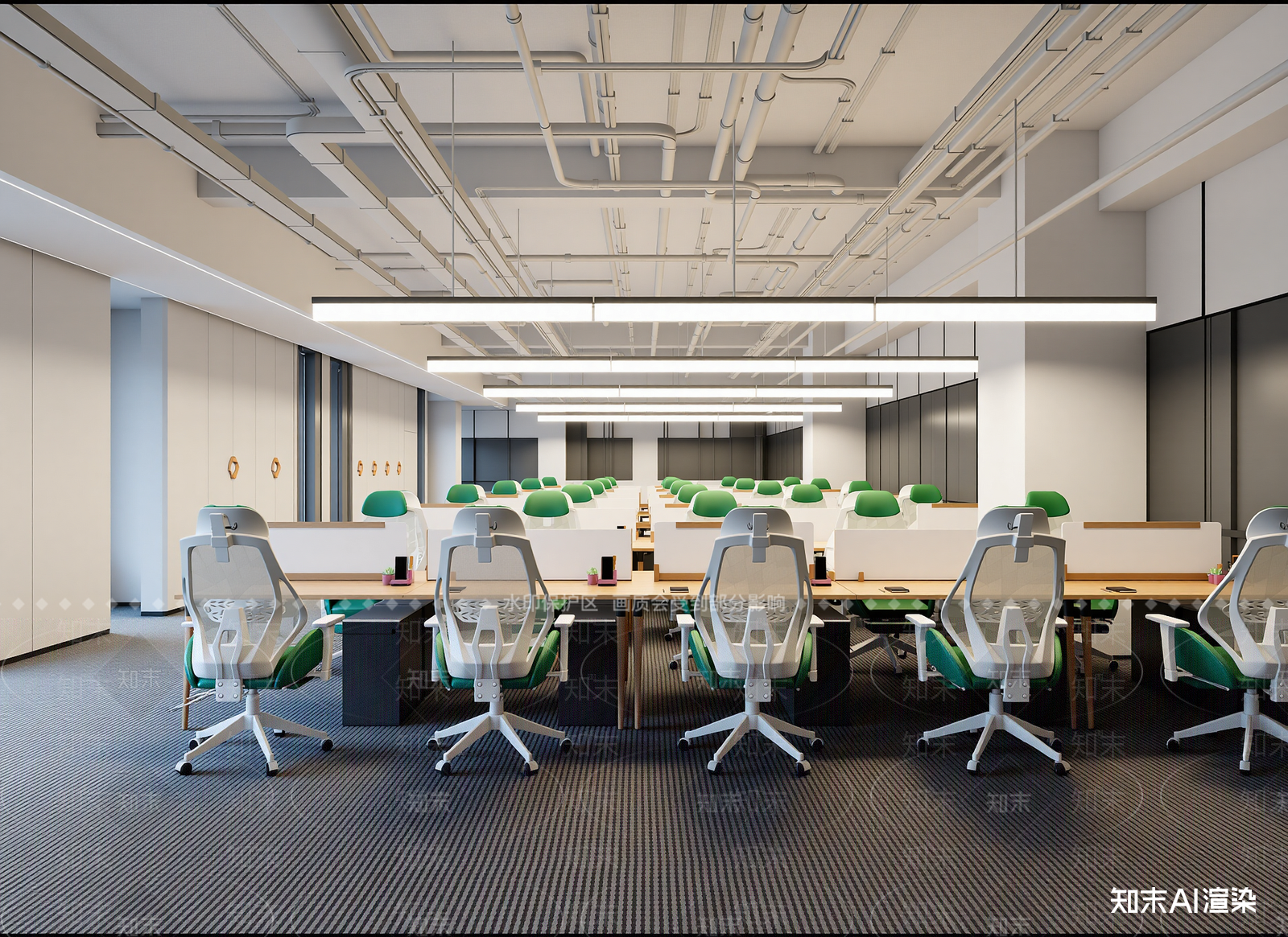 现代办公区3D模型下载【ID:1214558060】