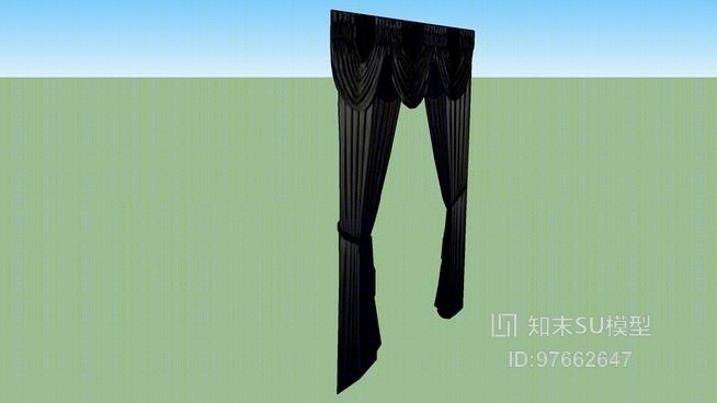 窗帘SU模型下载【ID:97662647】