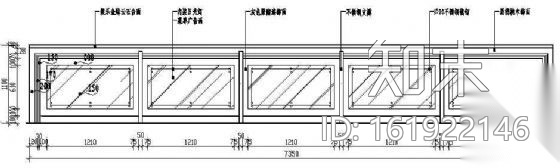 服务台立面图10cad施工图下载【ID:161922146】