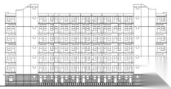 某七层学生宿舍建筑方案图cad施工图下载【ID:149795180】