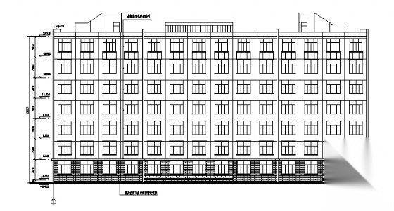 某七层学生宿舍建筑方案图cad施工图下载【ID:149795180】