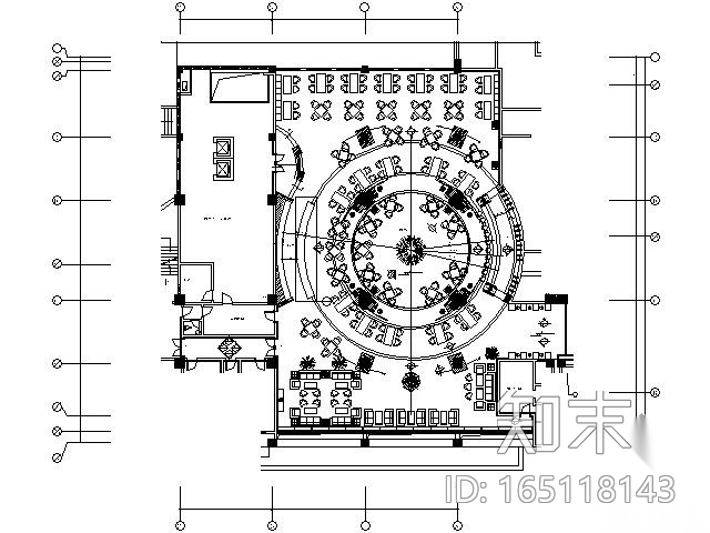 [海口]900平米西餐厅施工图cad施工图下载【ID:165118143】