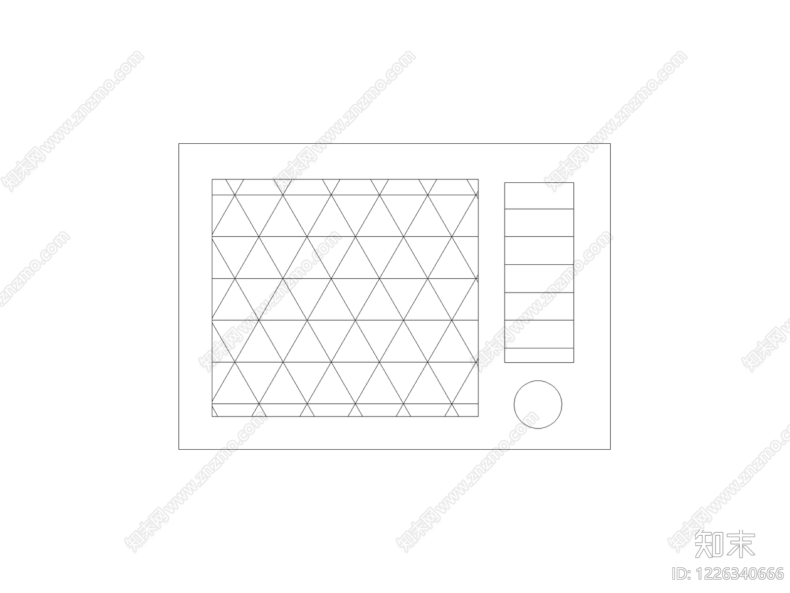 现代填充图案CAD图纸
