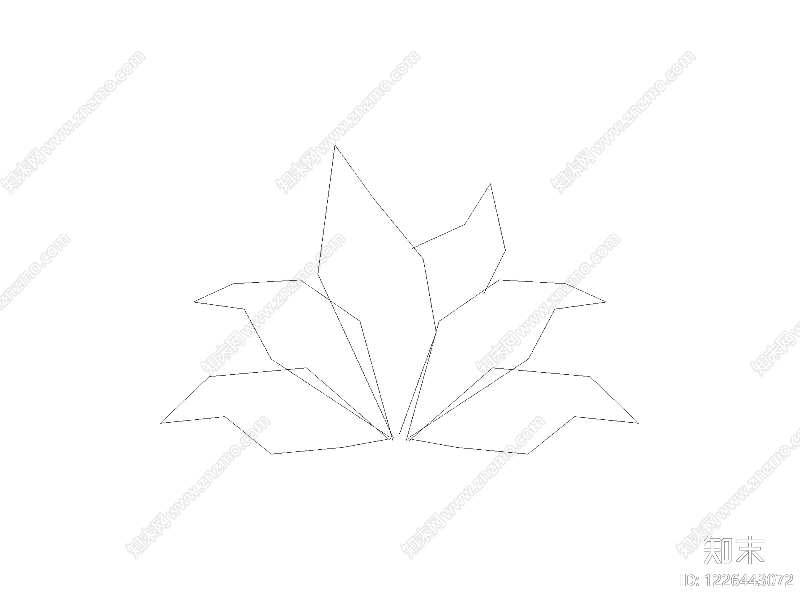 组团植物平立面图cad施工图下载【ID:1226443072】