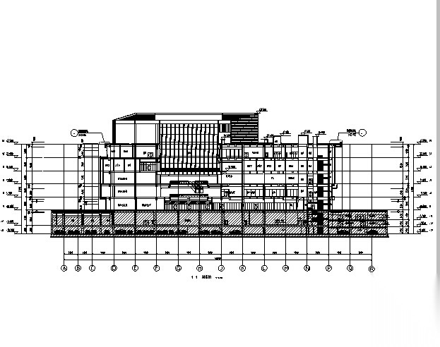 [江苏]高层多动能框剪结构商业街建筑施工图cad施工图下载【ID:151453125】