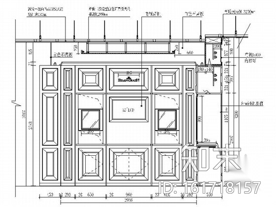 [山西]著名钟表品牌现代专卖店室内装修施工图（含效果）cad施工图下载【ID:161718157】