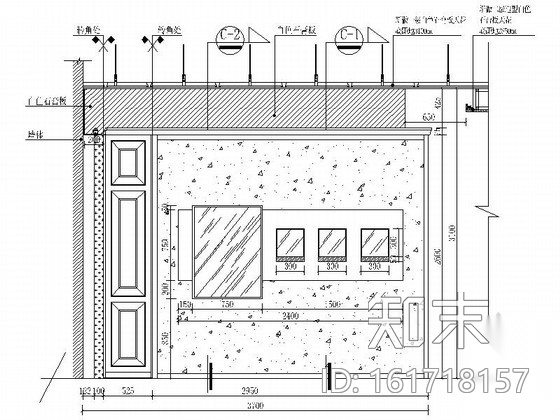[山西]著名钟表品牌现代专卖店室内装修施工图（含效果）cad施工图下载【ID:161718157】