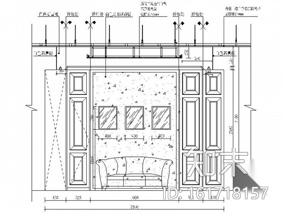[山西]著名钟表品牌现代专卖店室内装修施工图（含效果）cad施工图下载【ID:161718157】