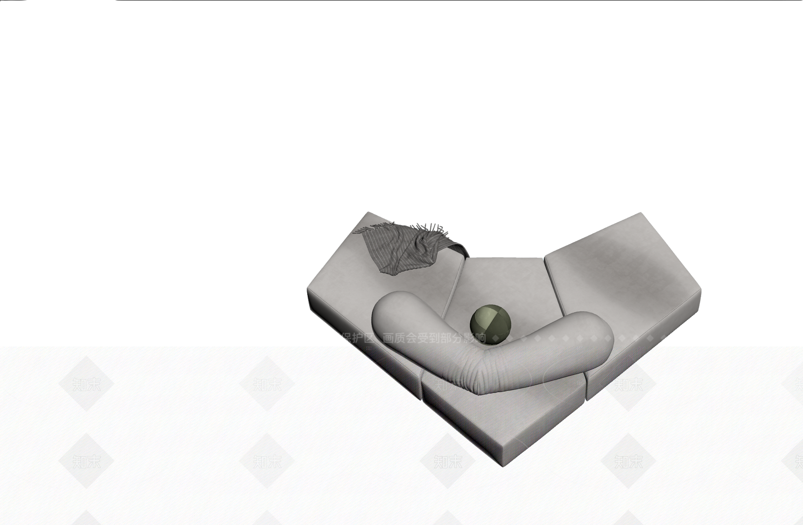 现代简约沙发3D模型下载【ID:1205546251】