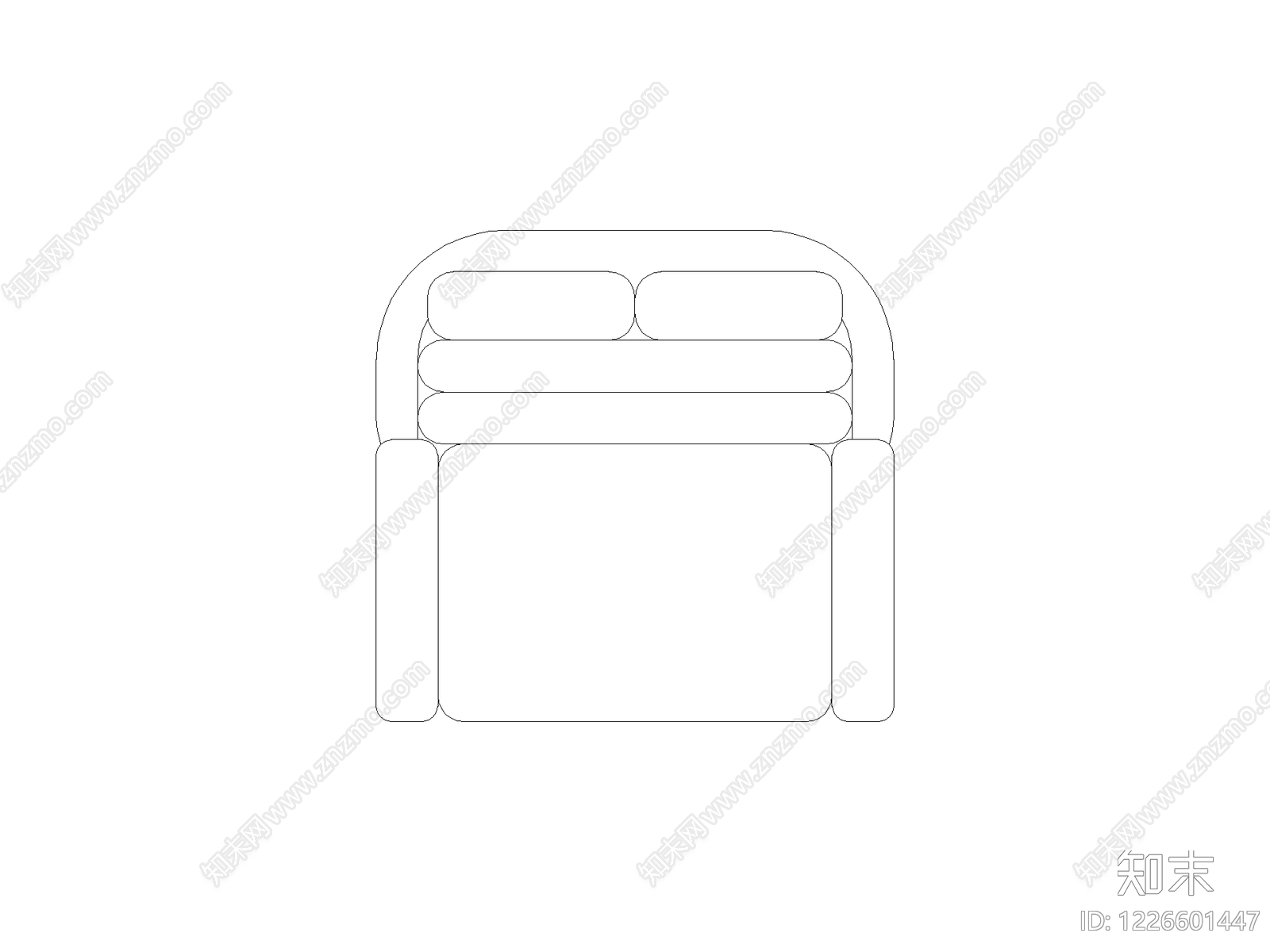 现代沙发CAD图纸