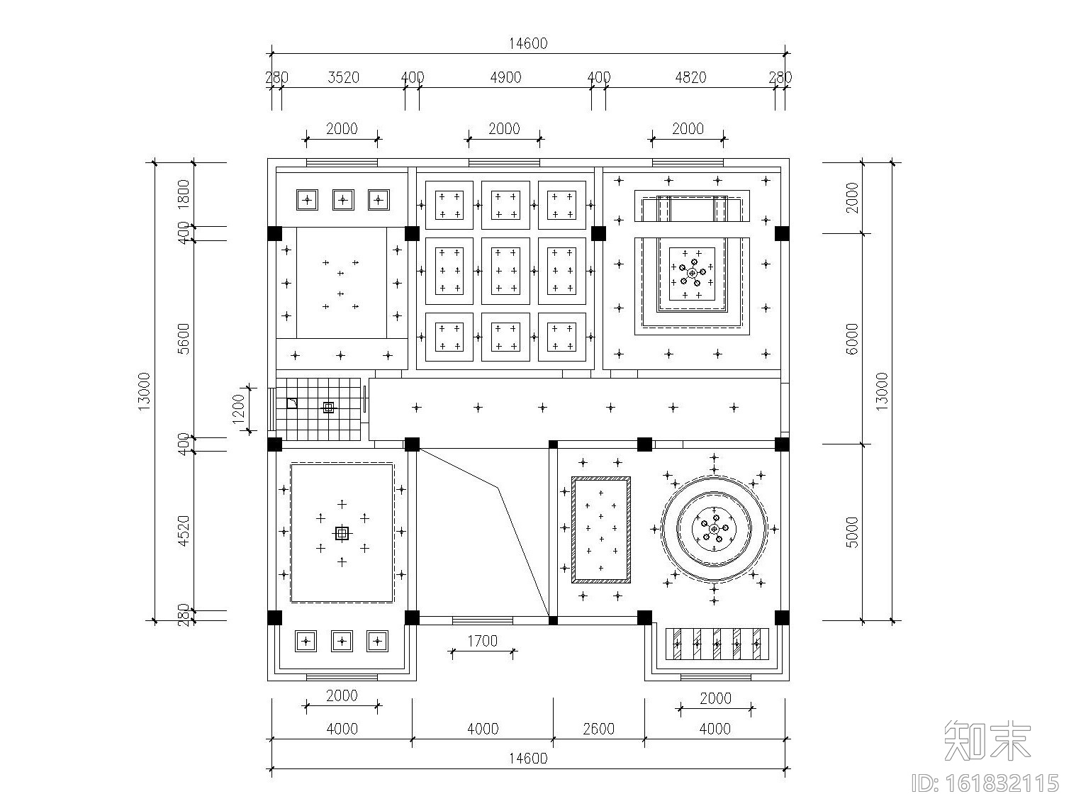 新中式风格酒店室内装修全套施工图（附效果图）cad施工图下载【ID:161832115】