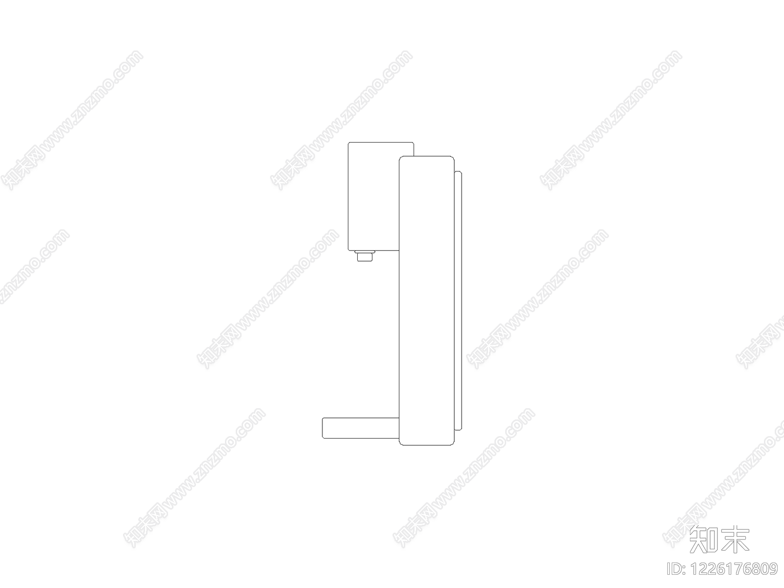 现代开关插座CAD图纸