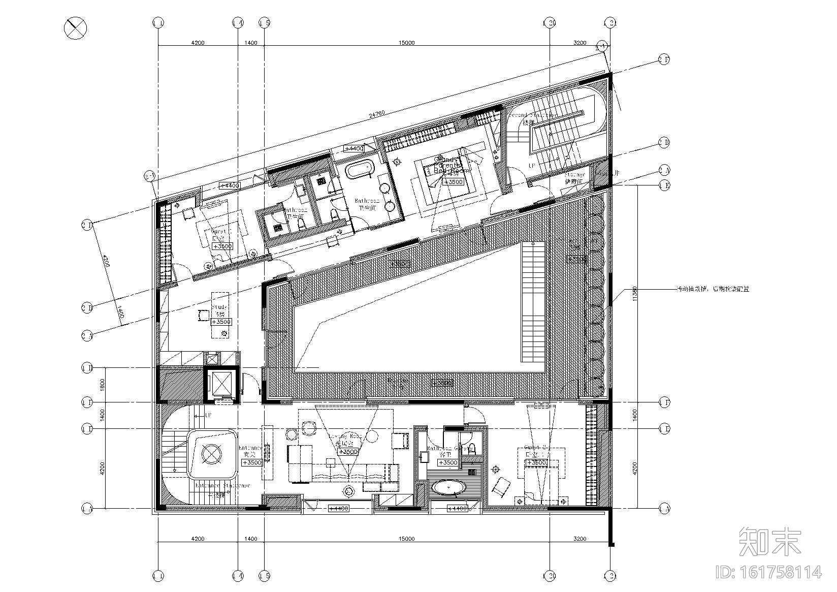 [上海]宁国府邸别墅项目U1项目CAD施工图cad施工图下载【ID:161758114】