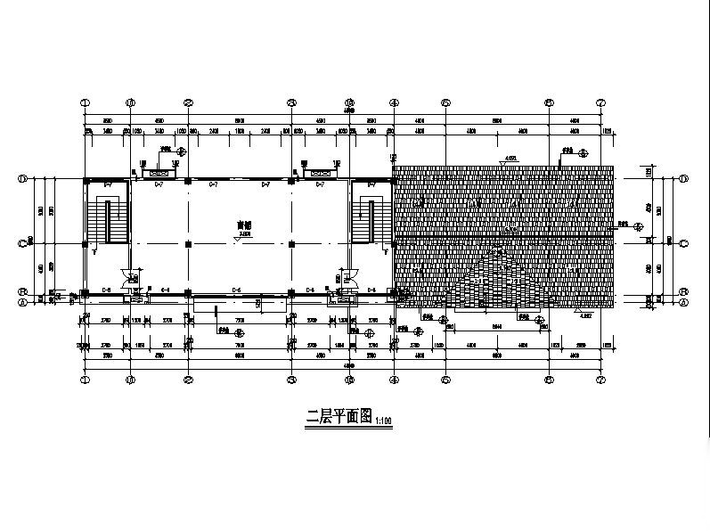 [江苏]两层红瓦屋面商业建筑施工图cad施工图下载【ID:151484164】